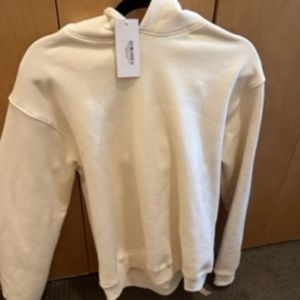 Reformation classic hoodie in almond size small